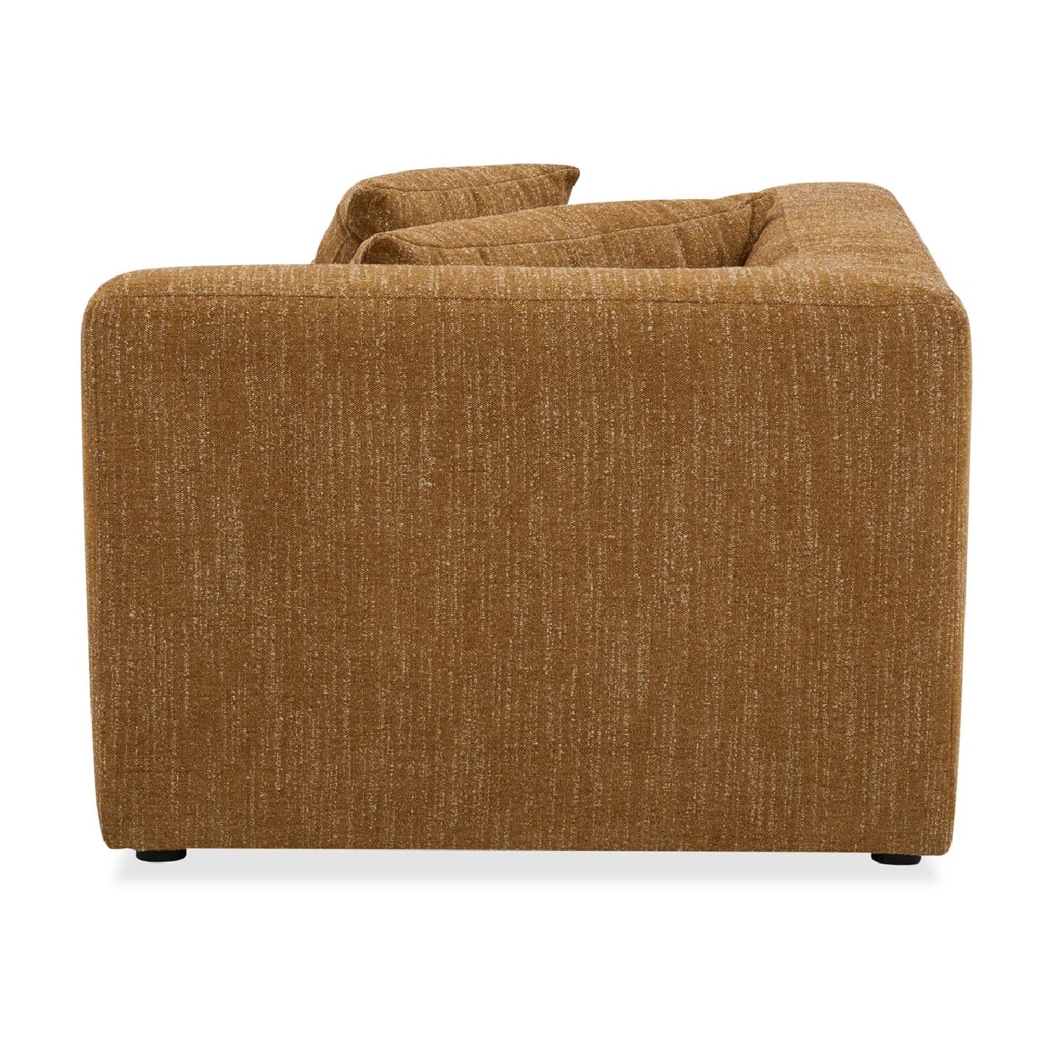 Luxury Brown Fabric Corner Chair Modern Italian Style for Villa
