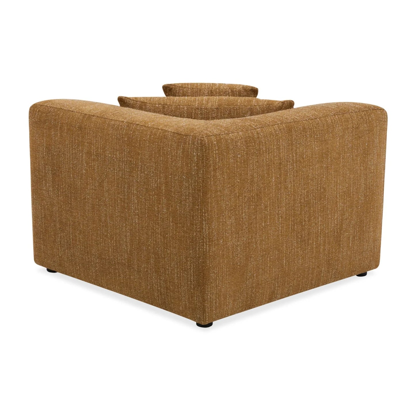 Luxury Brown Fabric Corner Chair Modern Italian Style for Villa