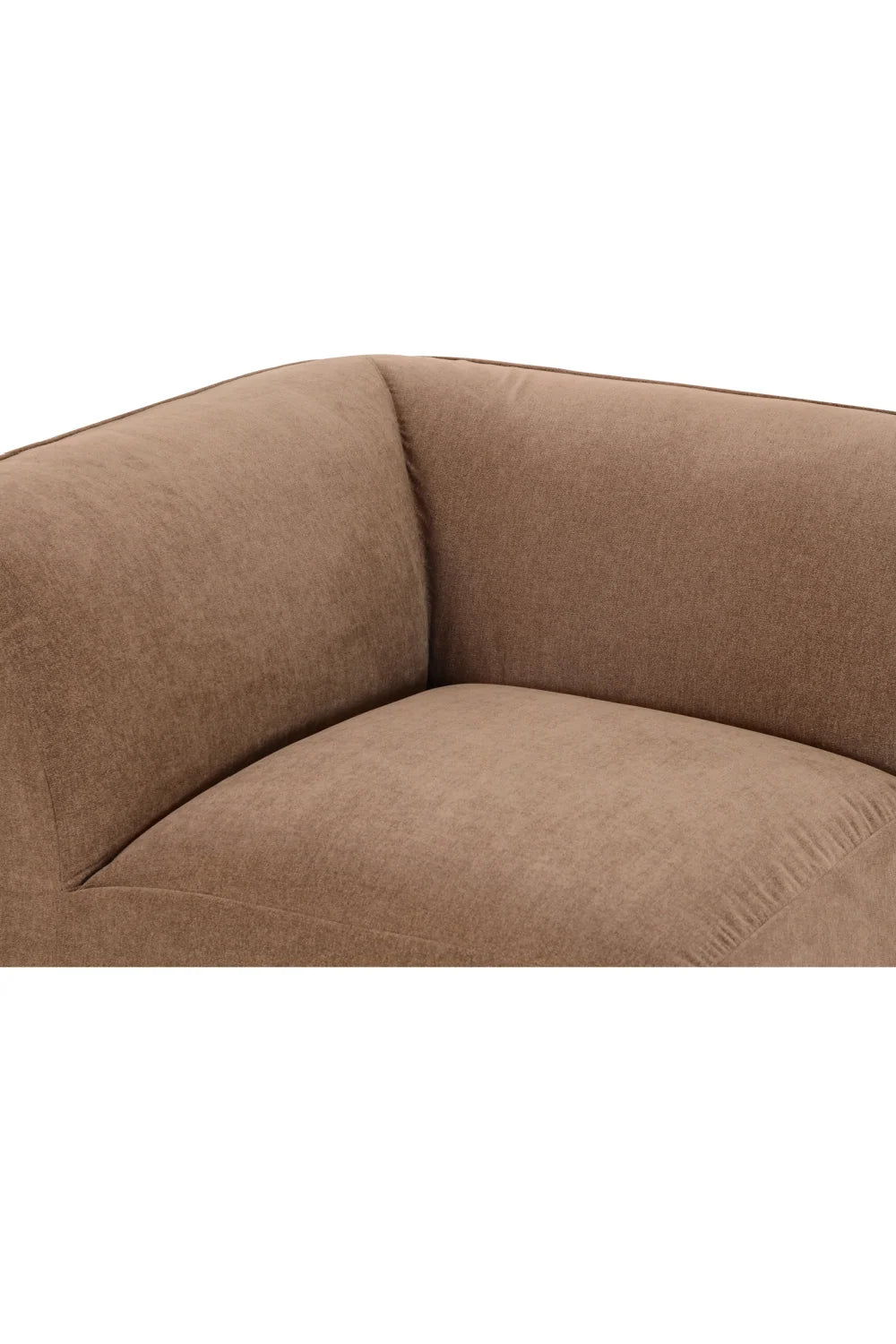Luxury Brown Fabric Modular Sofa Modern Italian Style for Villa