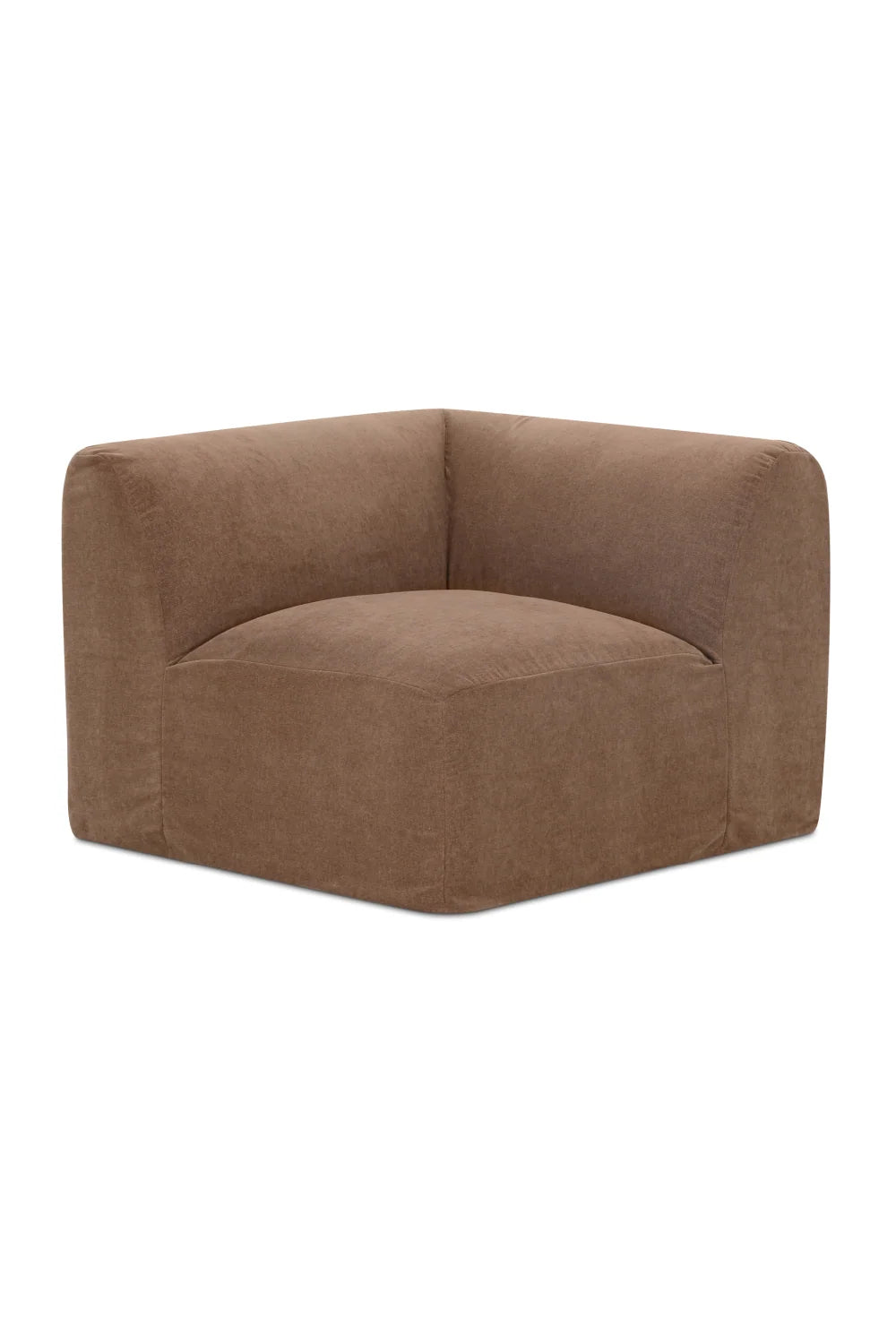 Luxury Brown Fabric Modular Sofa Modern Italian Style for Villa