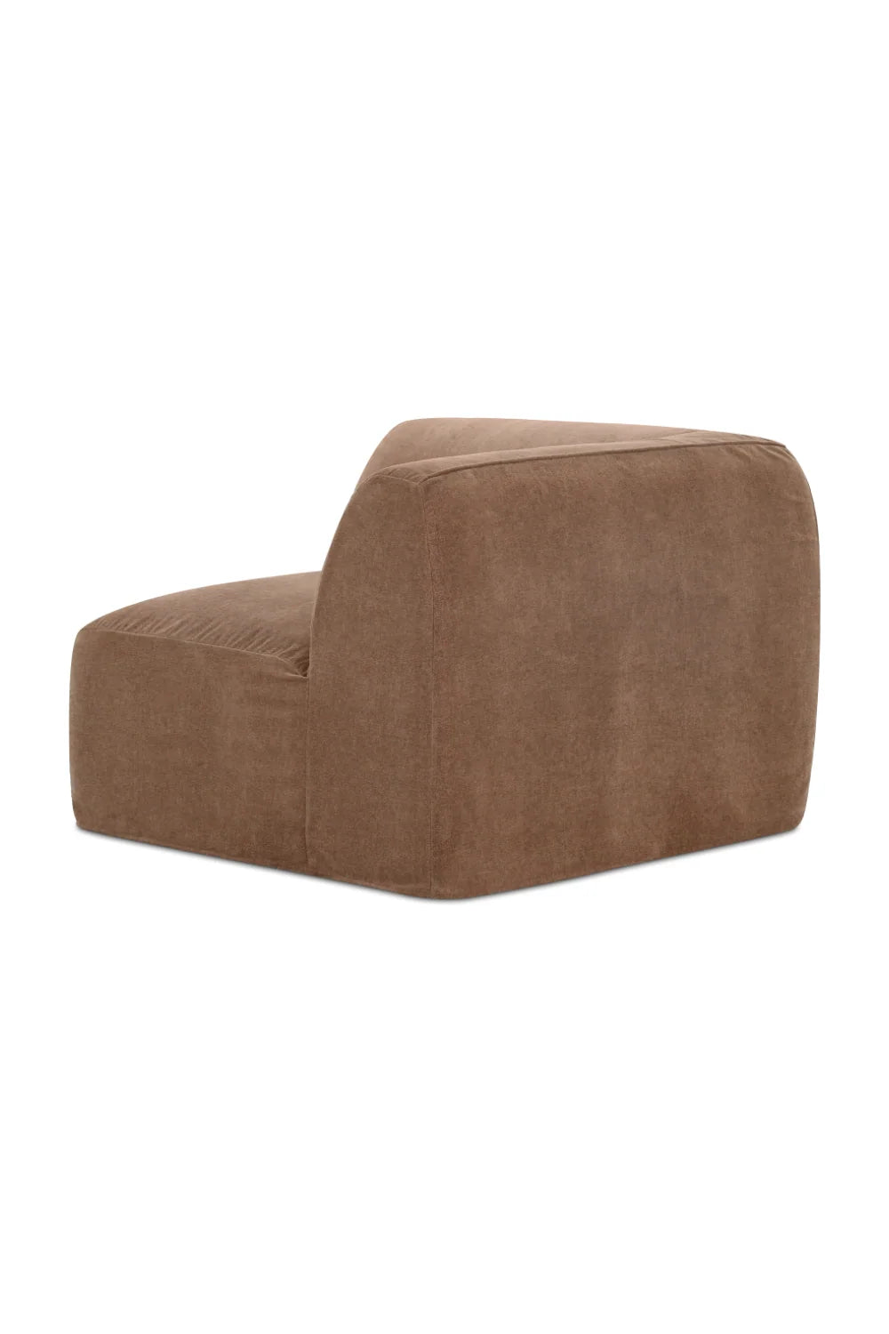 Luxury Brown Fabric Modular Sofa Modern Italian Style for Villa