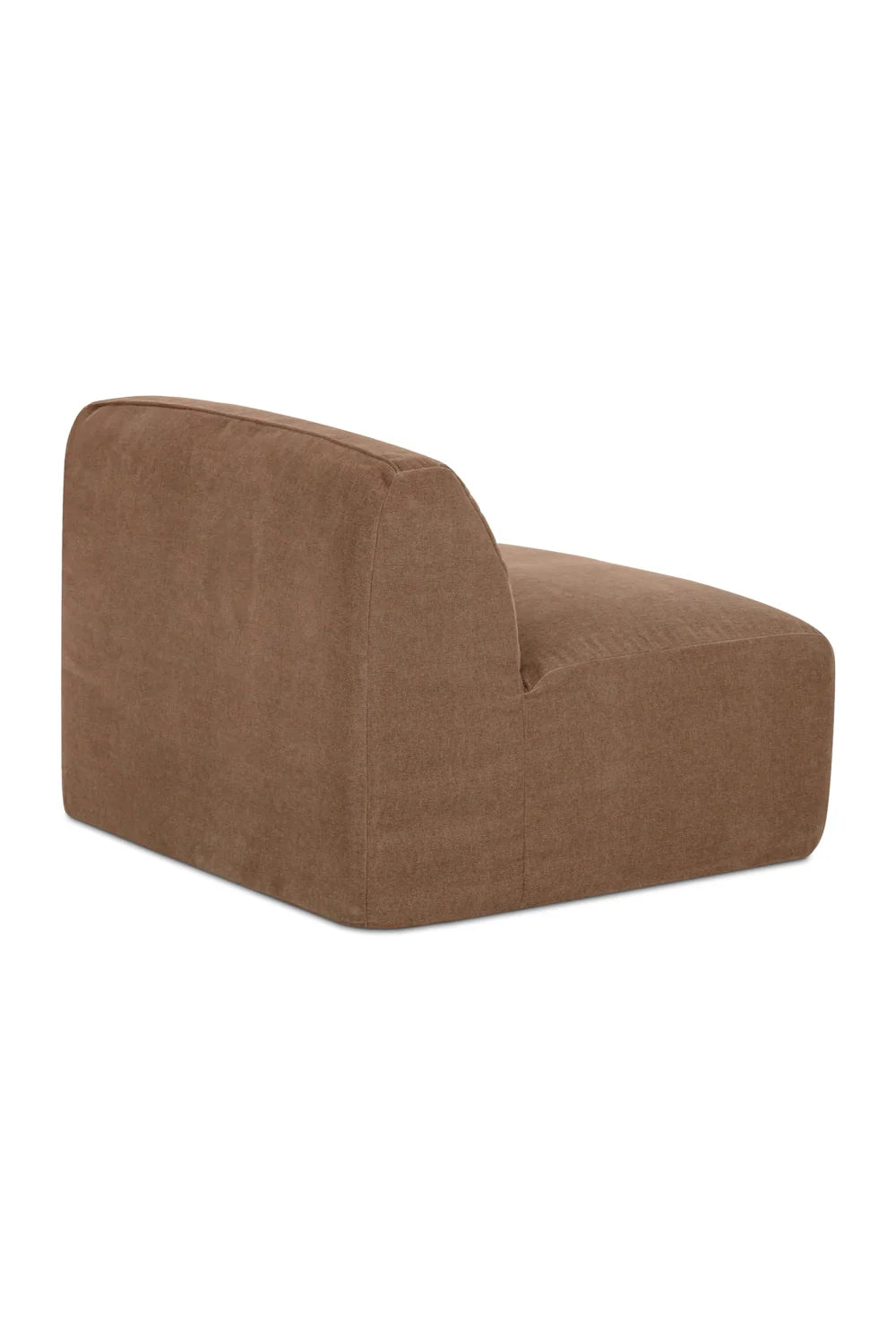 Luxury Brown Fabric Modular Sofa Modern Italian Style for Villa