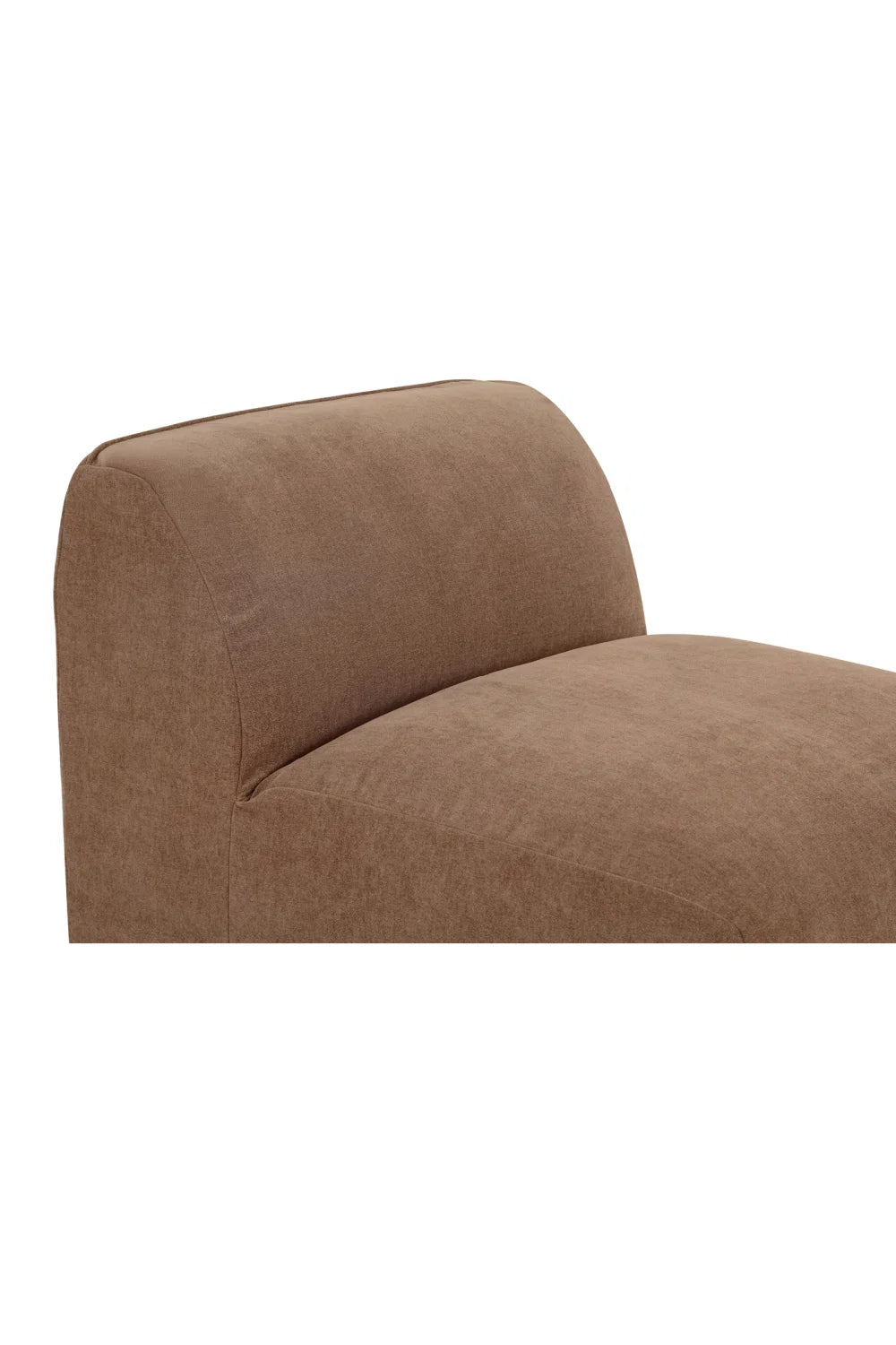 Luxury Brown Fabric Modular Sofa Modern Italian Style for Villa
