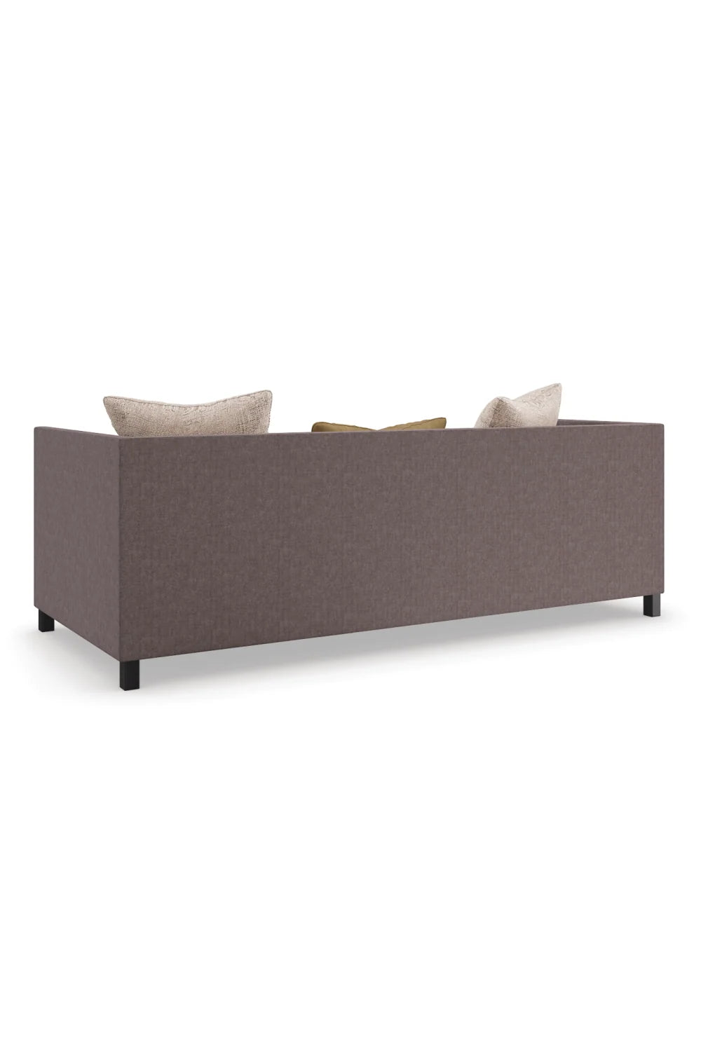 Luxury Brown Fabric Tuxedo Sofa Modern Italian Style for Villa
