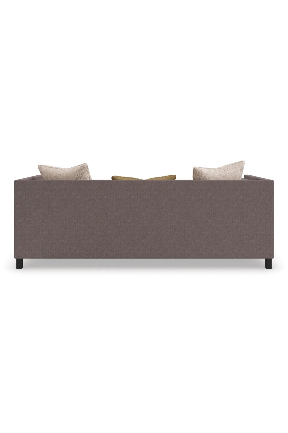 Luxury Brown Fabric Tuxedo Sofa Modern Italian Style for Villa