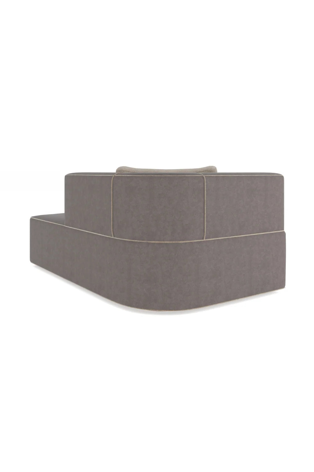 Luxury Brown Leather Chaise Lounge Modern Italian Style for Villa