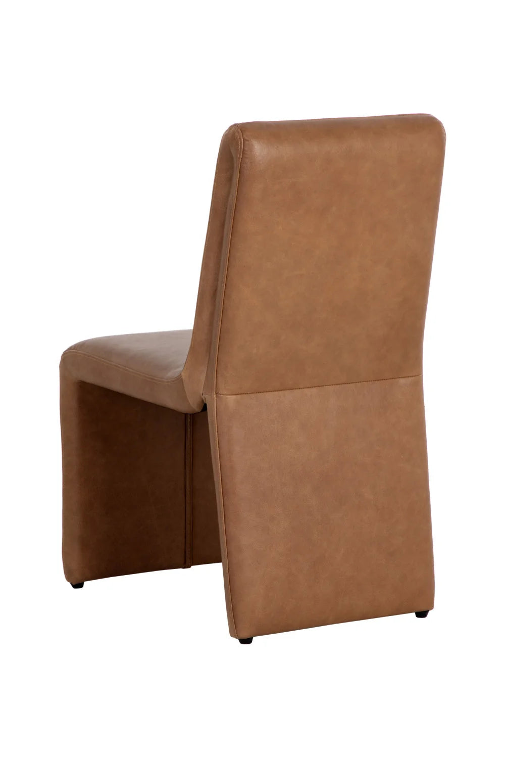 Luxury Brown Leather Dining Chair European Style for Villa