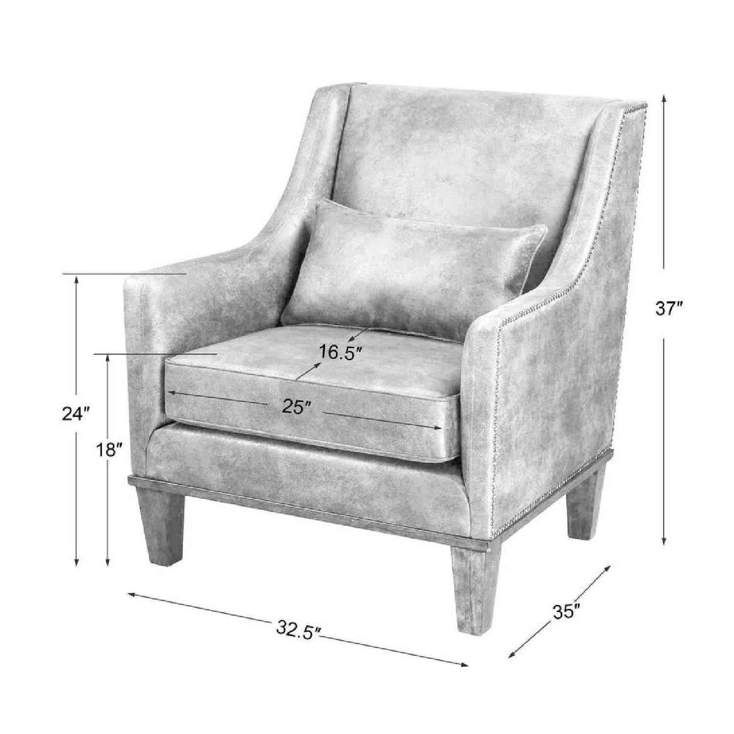 Luxury Brown Leather Lounge Chair Modern Italian Style for Villa