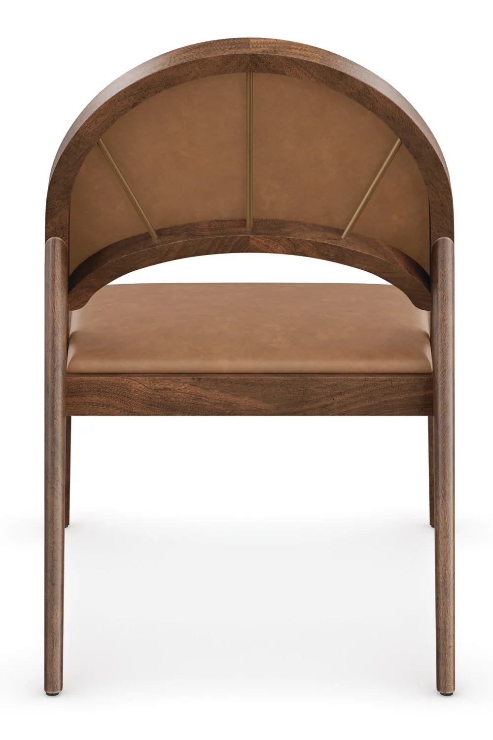 Luxury Brown Leather Lounge Chair Modern Italian Style for Villa