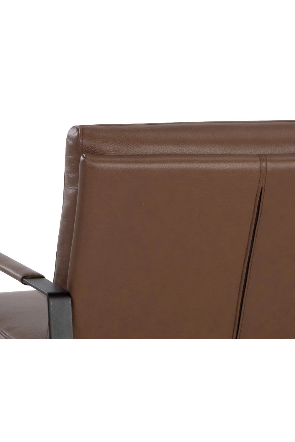 Luxury Brown Leather Lounge Chair Modern Italian Style for Villa