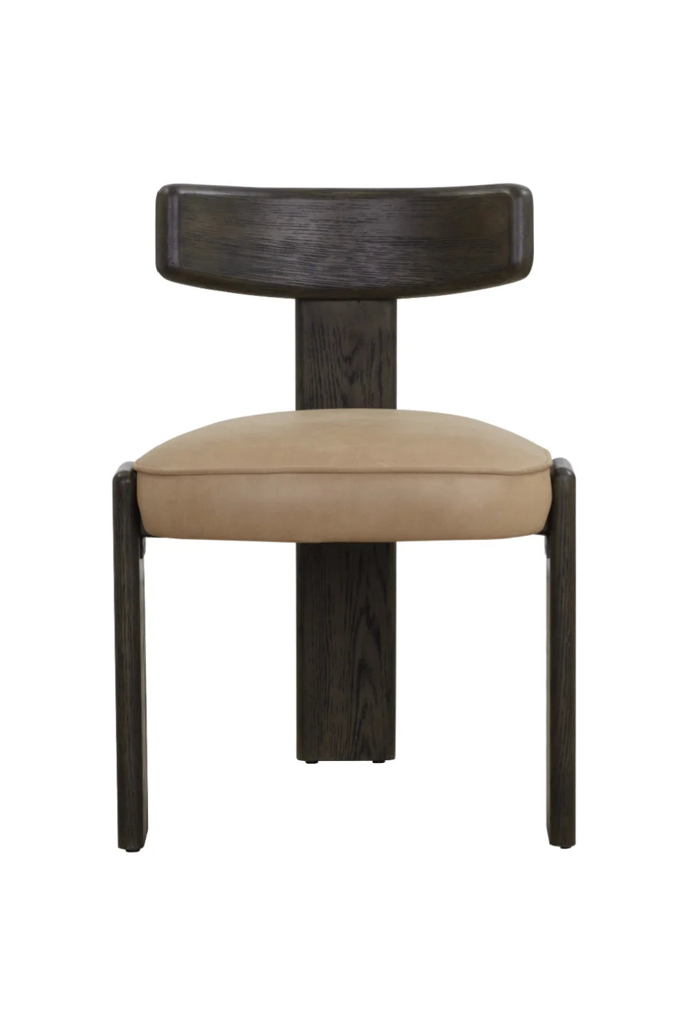 Luxury Brown Leather Modern Dining Chair European Style for Villa