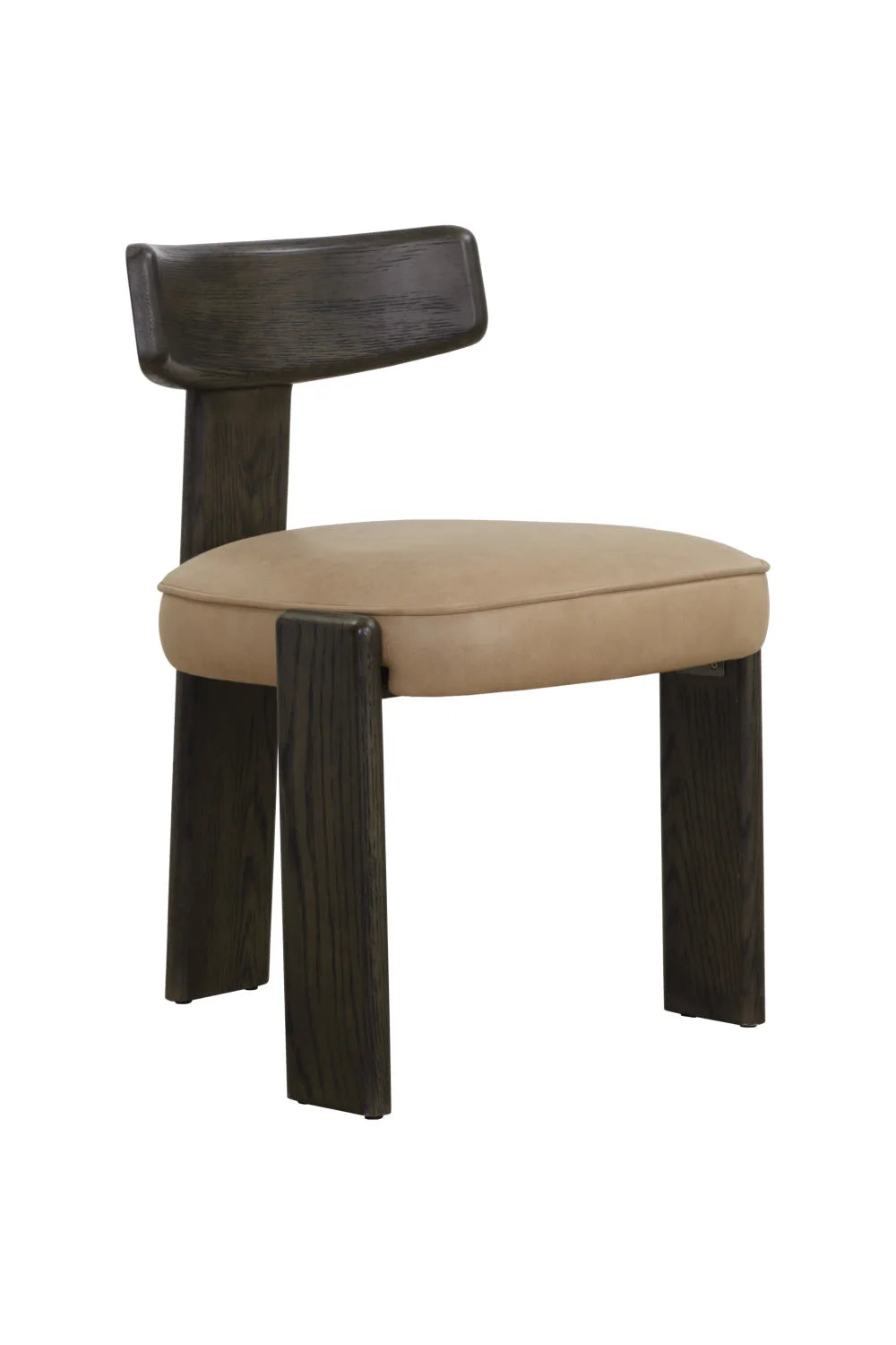 Luxury Brown Leather Modern Dining Chair European Style for Villa