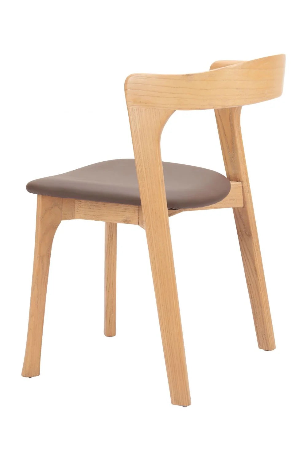 Luxury Brown Leather Modern Dining Chair European Style for Villa