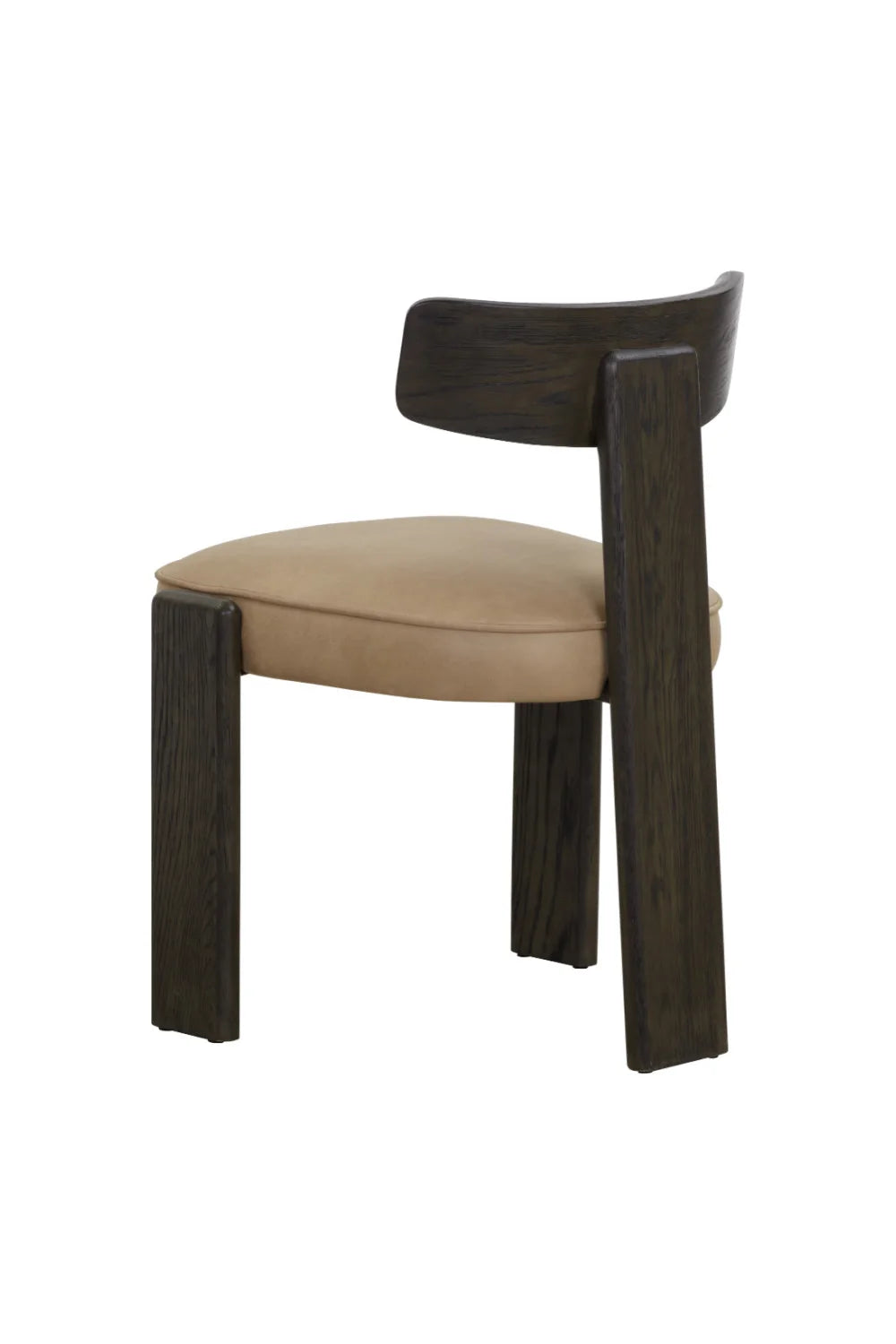 Luxury Brown Leather Modern Dining Chair European Style for Villa