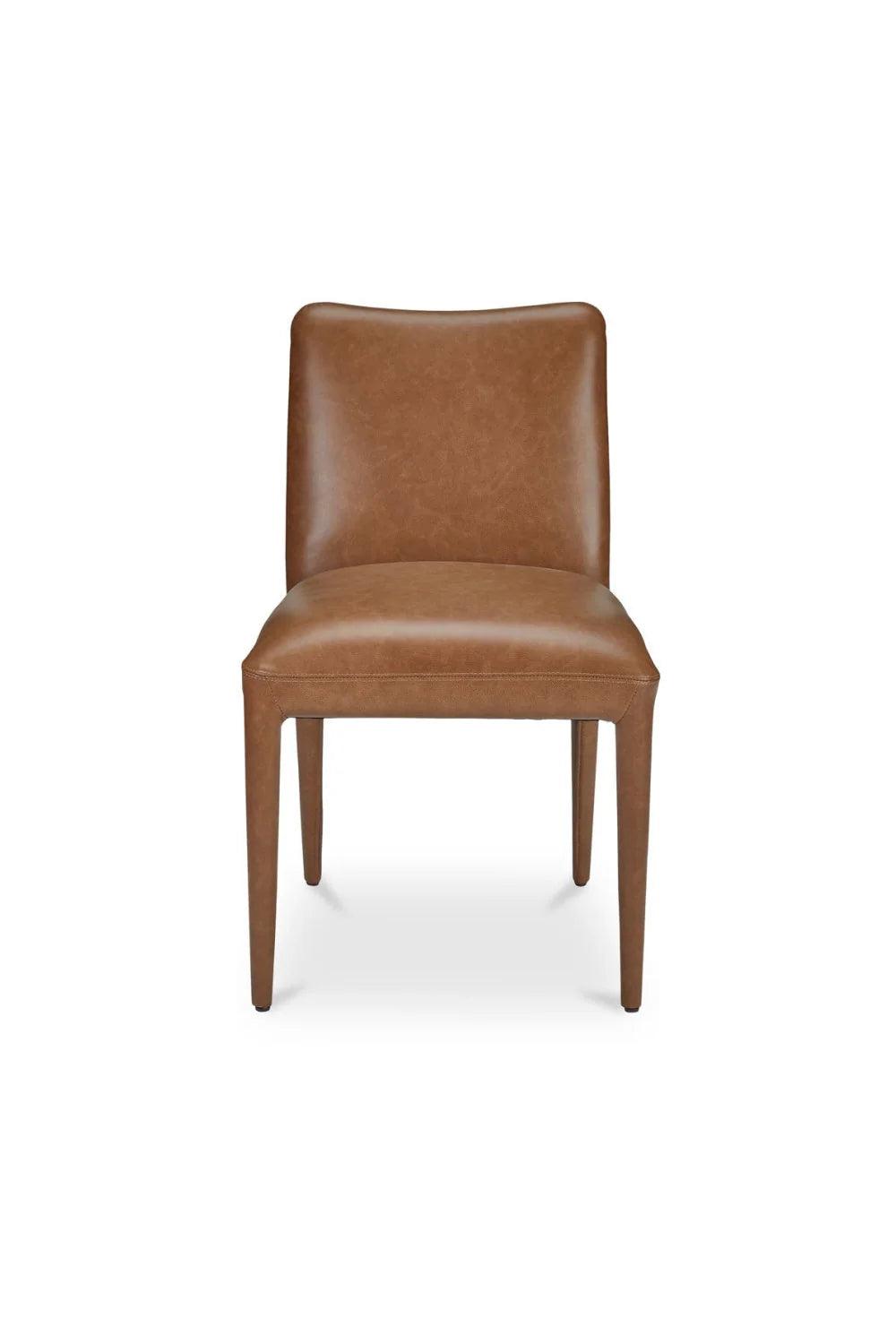 Luxury Brown Leather Modern Dining Chair European Style for Villa