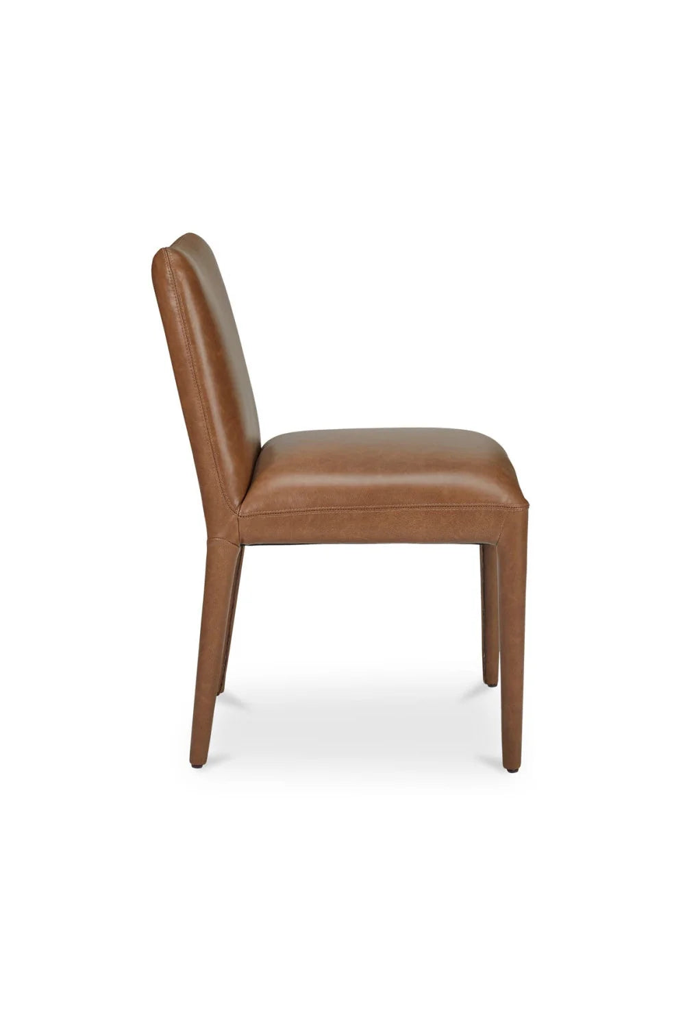 Luxury Brown Leather Modern Dining Chair European Style for Villa