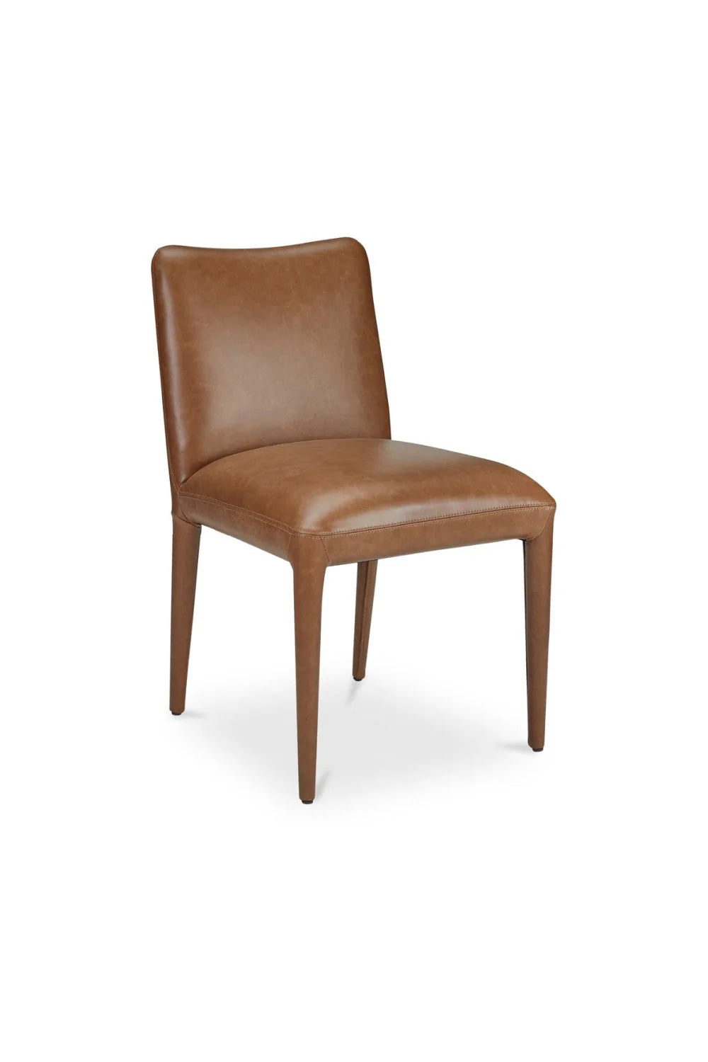 Luxury Brown Leather Modern Dining Chair European Style for Villa