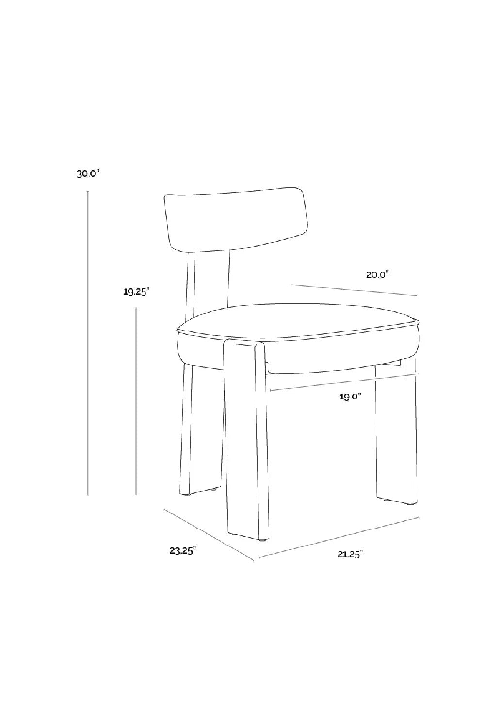 Luxury Brown Leather Modern Dining Chair European Style for Villa