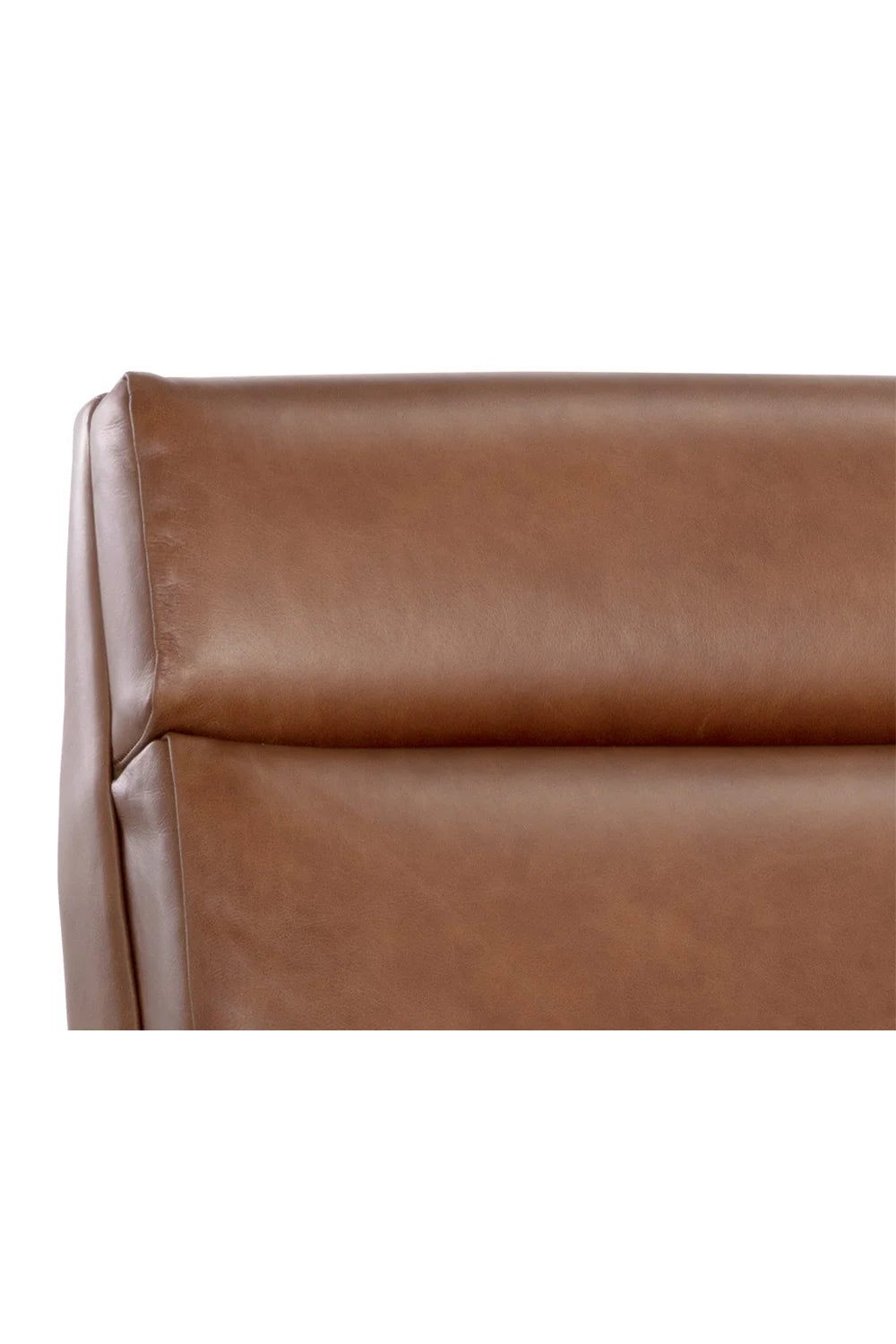 Luxury Brown Leather Recliner Armchair Modern Italian Style for Villa