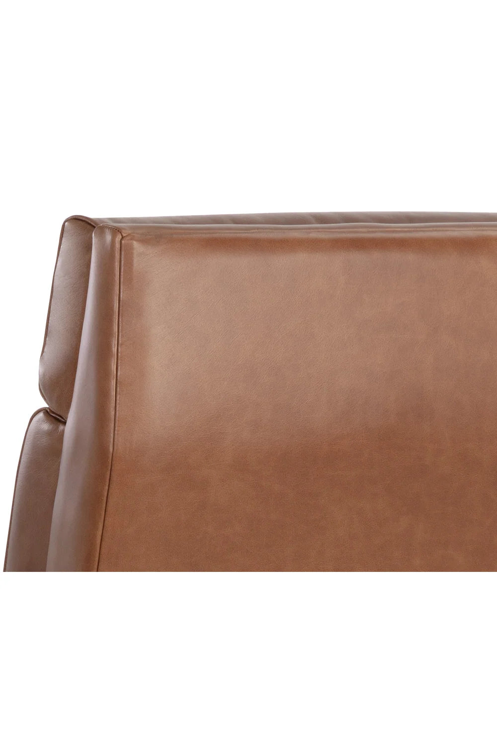 Luxury Brown Leather Recliner Armchair Modern Italian Style for Villa