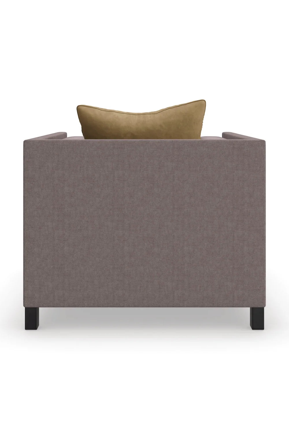 Luxury Brown Linen Lounge Chair Modern Italian Style for Villa