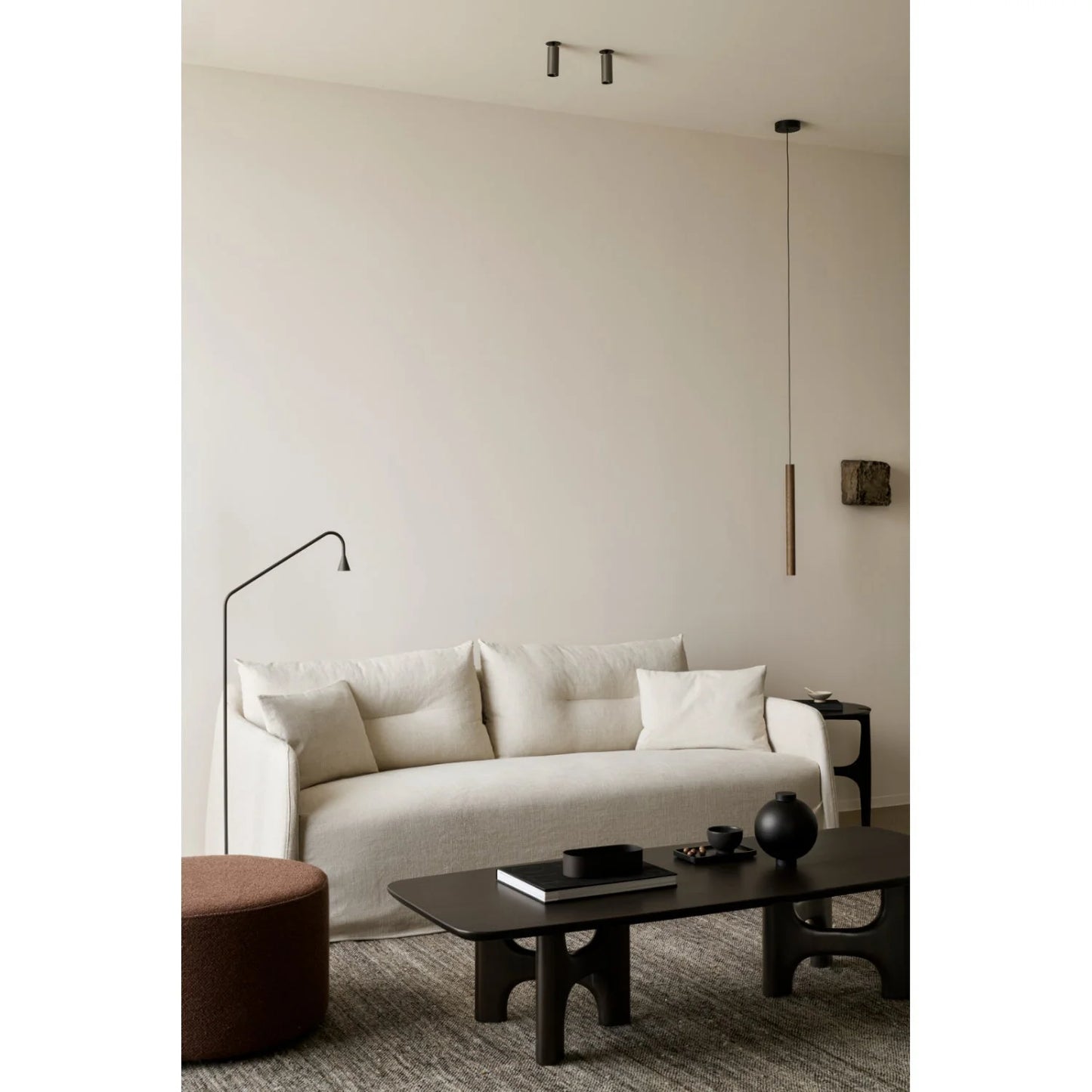 Luxury Brown Mahogany Coffee Table Modern Italian Style for Villa