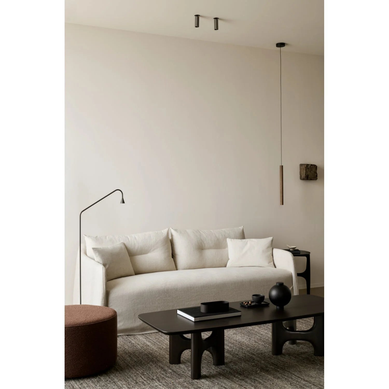 Luxury Brown Mahogany Coffee Table Modern Italian Style for Villa