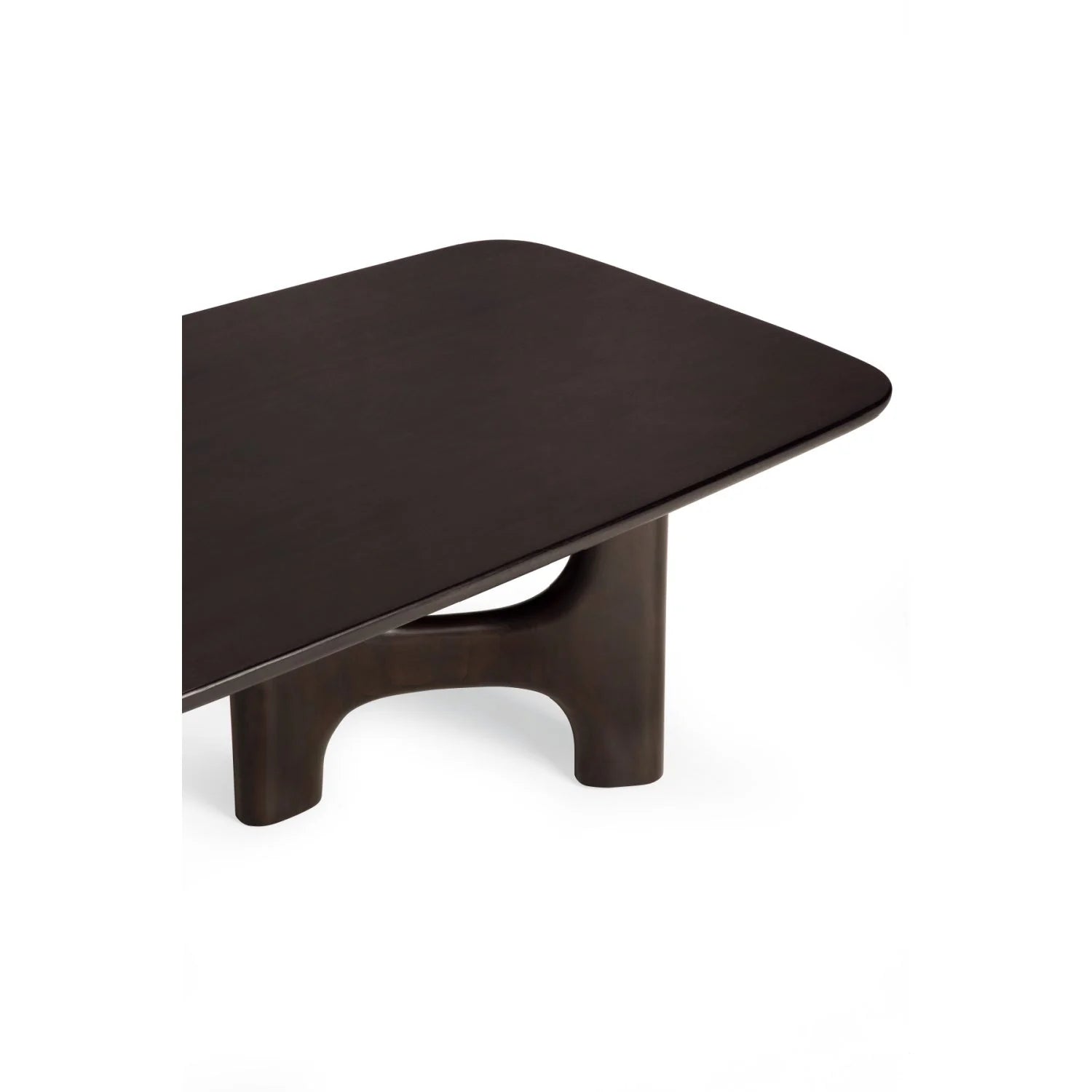 Luxury Brown Mahogany Coffee Table Modern Italian Style for Villa