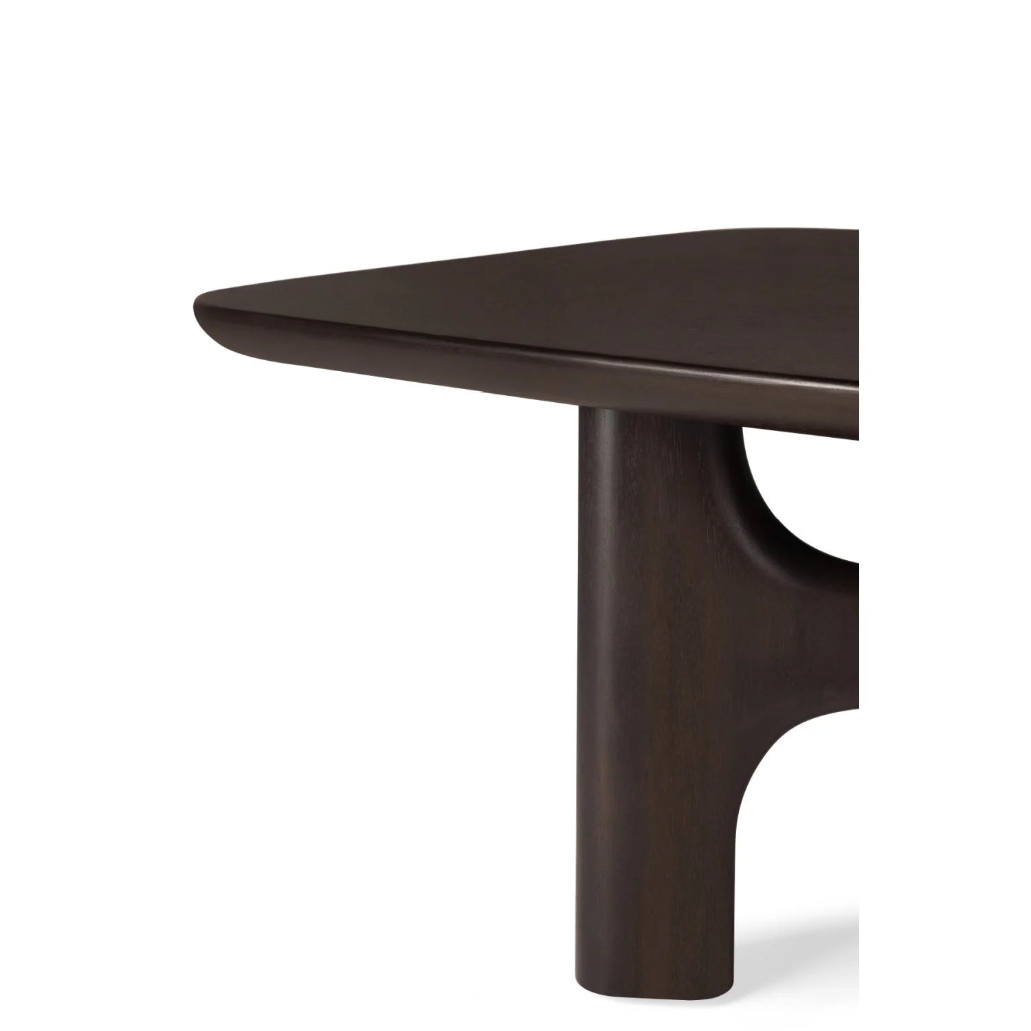 Luxury Brown Mahogany Coffee Table Modern Italian Style for Villa