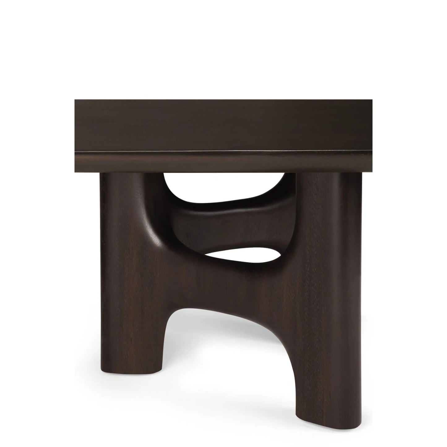 Luxury Brown Mahogany Coffee Table Modern Italian Style for Villa