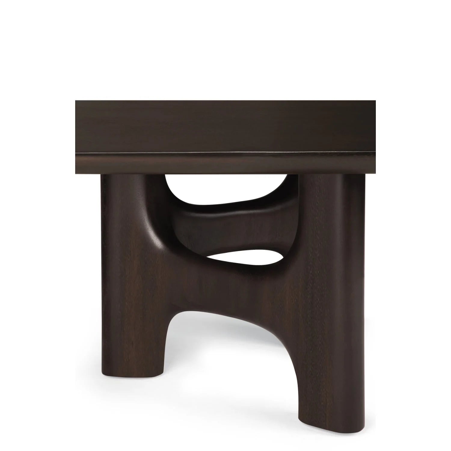Luxury Brown Mahogany Coffee Table Modern Italian Style for Villa