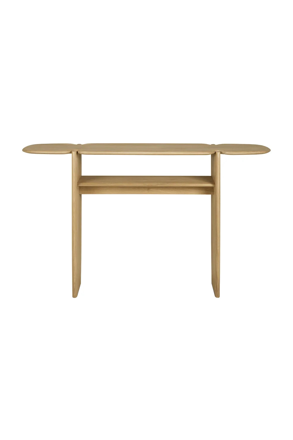 Luxury Brown Mahogany Console Table Modern Italian Style for Villa
