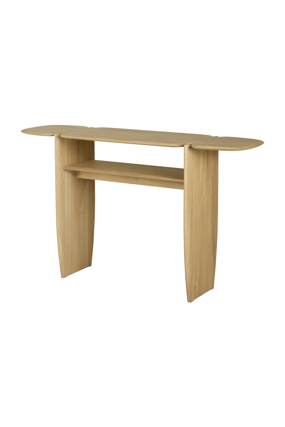 Luxury Brown Mahogany Console Table Modern Italian Style for Villa