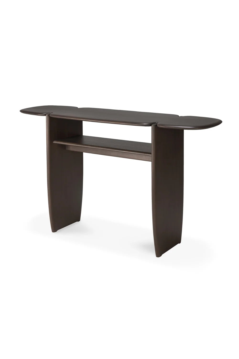 Luxury Brown Mahogany Console Table Modern Italian Style for Villa