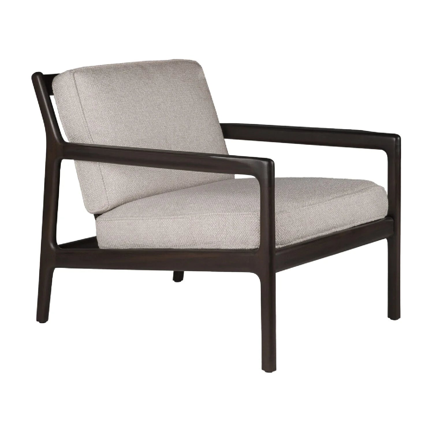 Luxury Brown Mahogany Lounge Chair Modern Italian Style for Villa