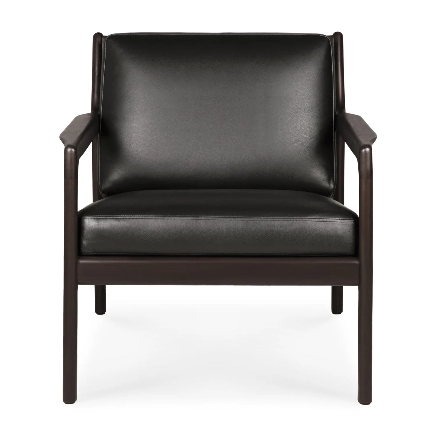 Luxury Brown Mahogany Lounge Chair Modern Italian Style for Villa