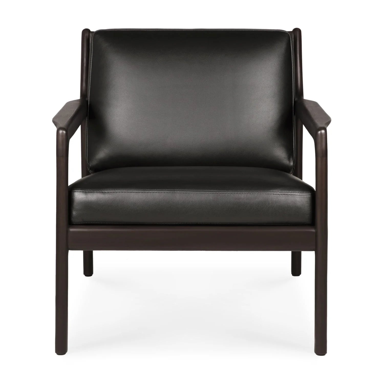 Luxury Brown Mahogany Lounge Chair Modern Italian Style for Villa