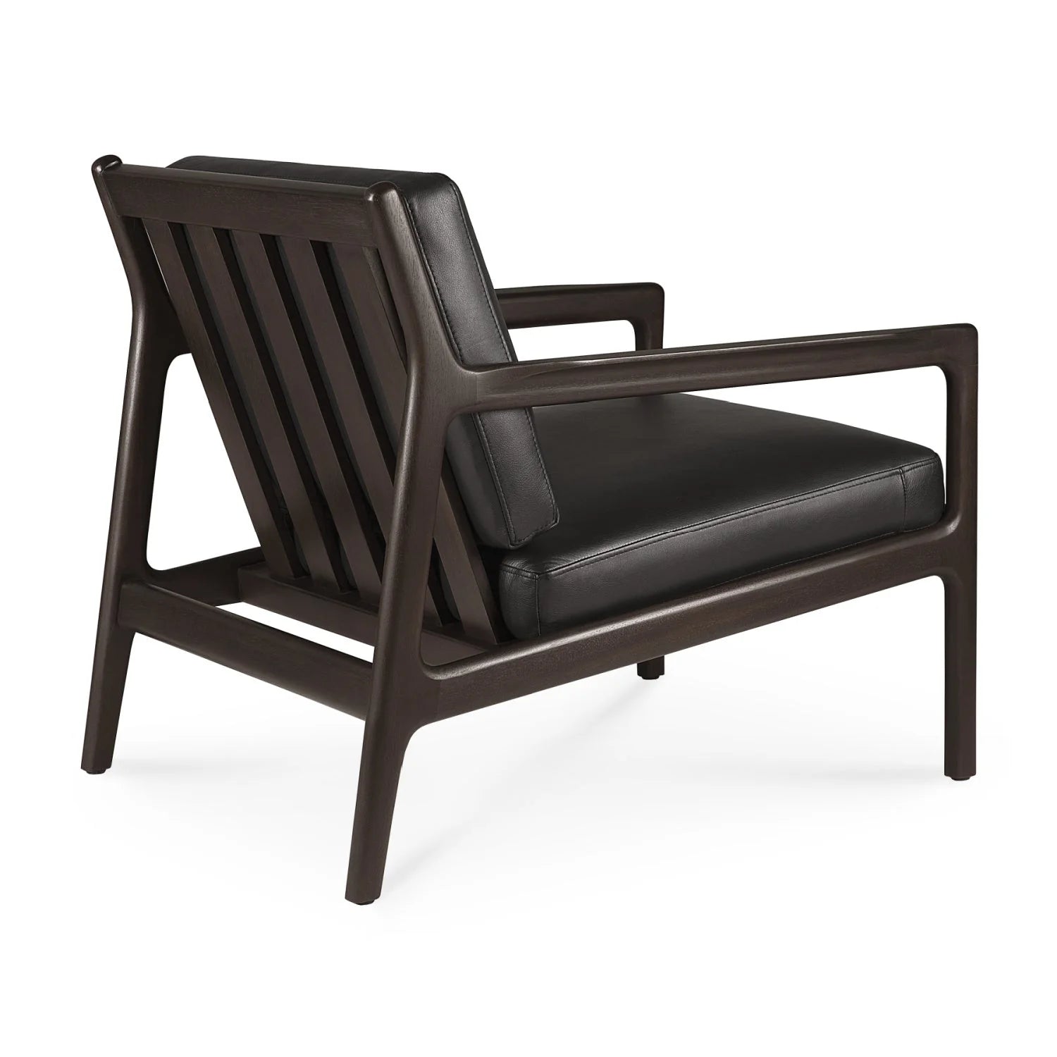 Luxury Brown Mahogany Lounge Chair Modern Italian Style for Villa