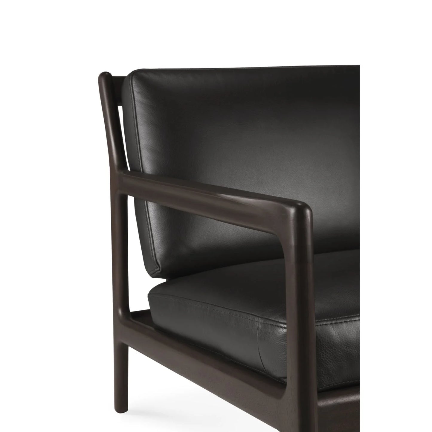 Luxury Brown Mahogany Lounge Chair Modern Italian Style for Villa