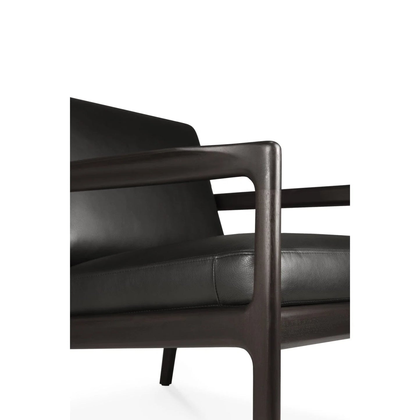 Luxury Brown Mahogany Lounge Chair Modern Italian Style for Villa