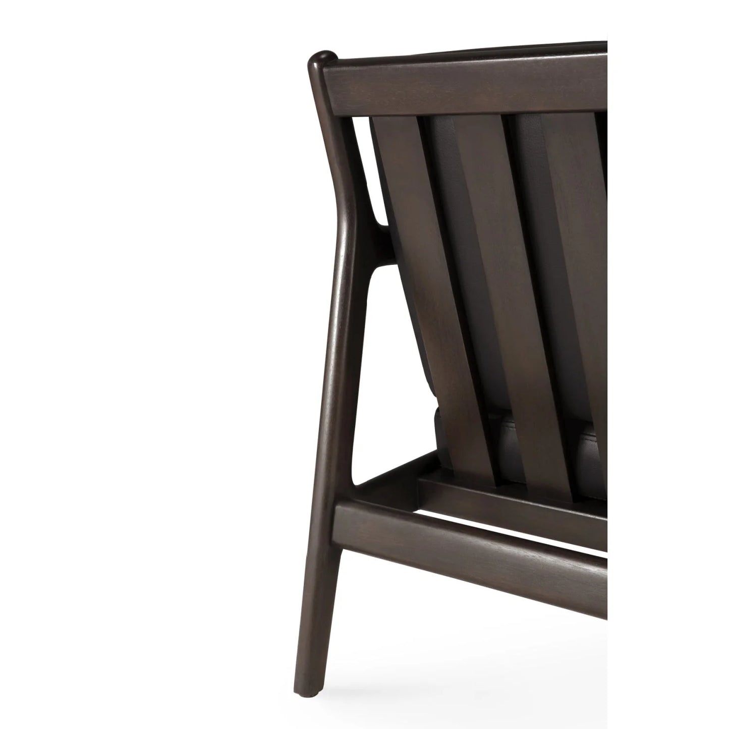 Luxury Brown Mahogany Lounge Chair Modern Italian Style for Villa