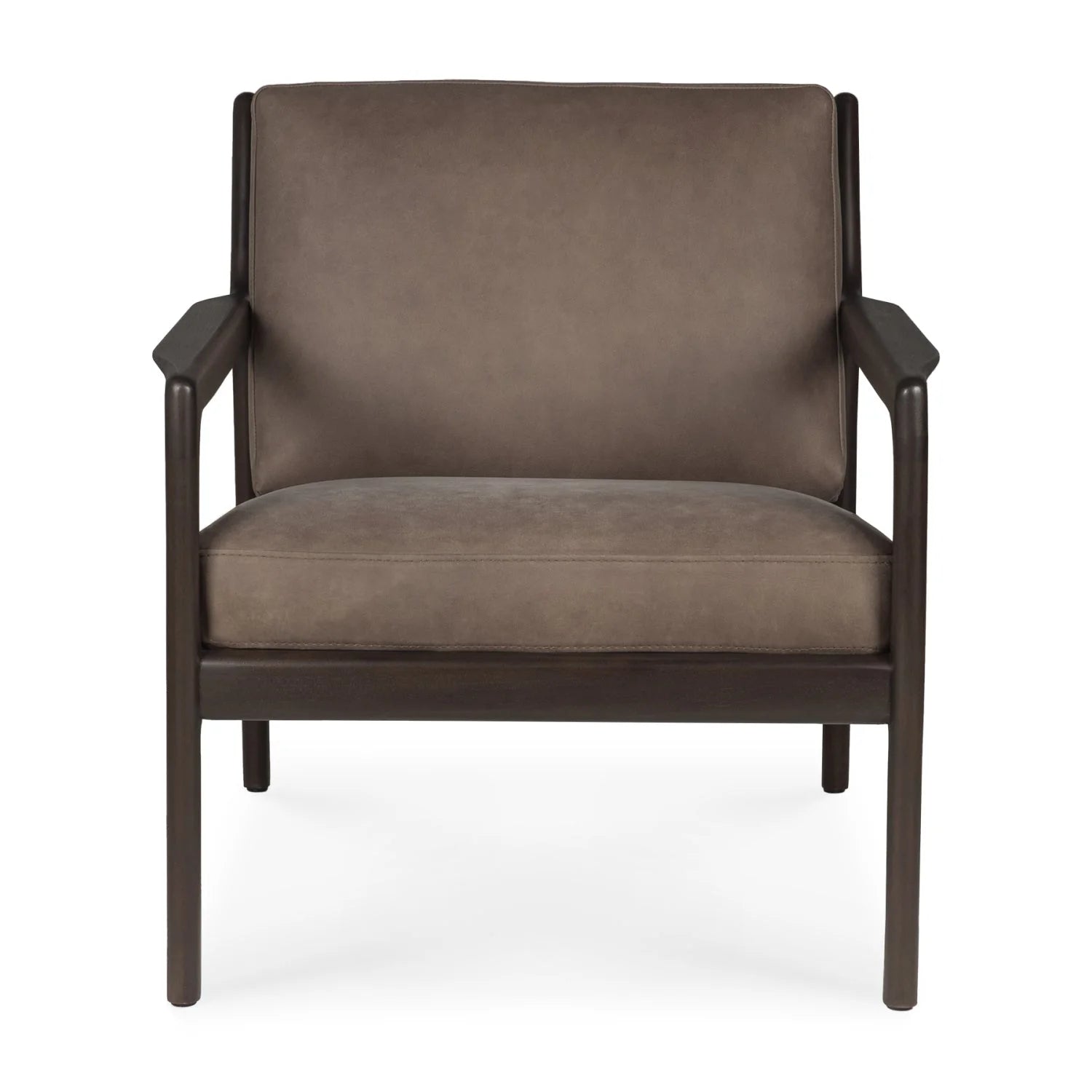 Luxury Brown Mahogany Lounge Chair Modern Italian Style for Villa