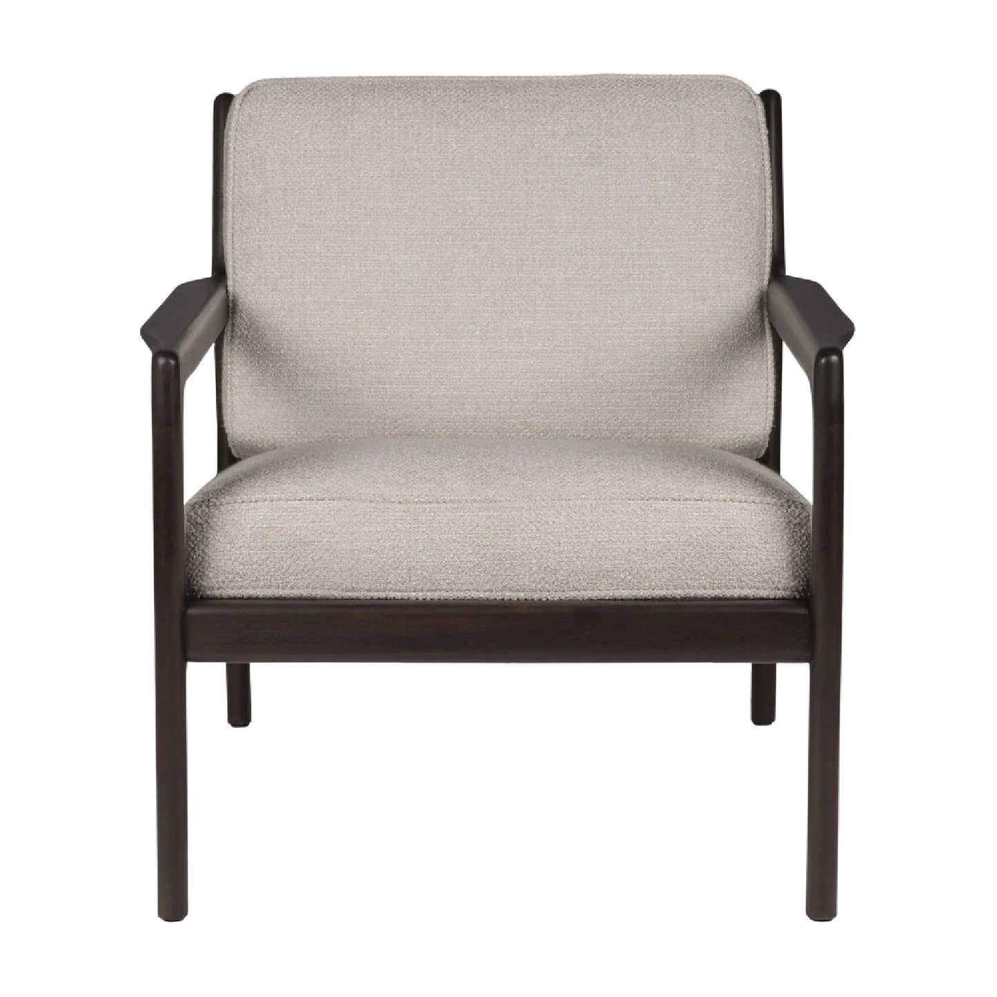 Luxury Brown Mahogany Lounge Chair Modern Italian Style for Villa