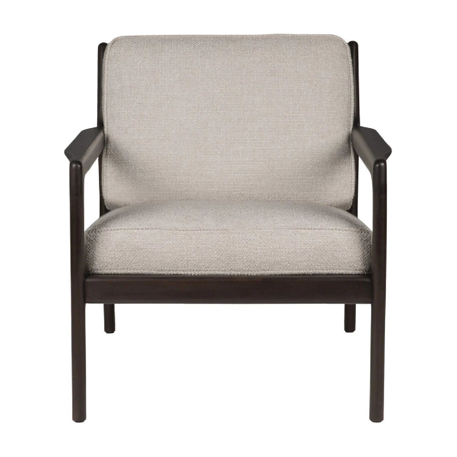 Luxury Brown Mahogany Lounge Chair Modern Italian Style for Villa