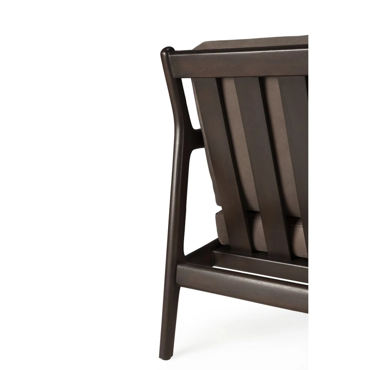 Luxury Brown Mahogany Lounge Chair Modern Italian Style for Villa