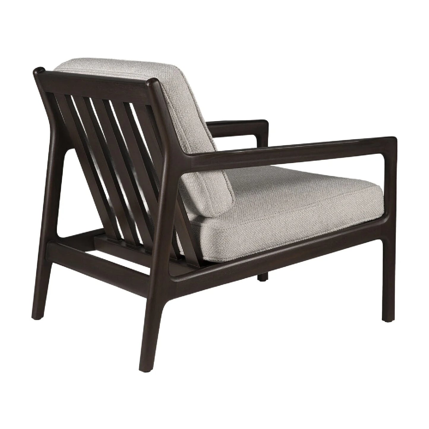 Luxury Brown Mahogany Lounge Chair Modern Italian Style for Villa