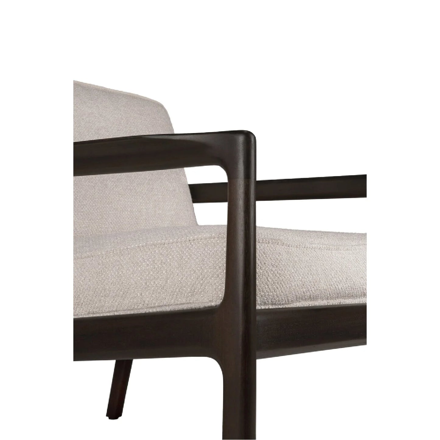 Luxury Brown Mahogany Lounge Chair Modern Italian Style for Villa