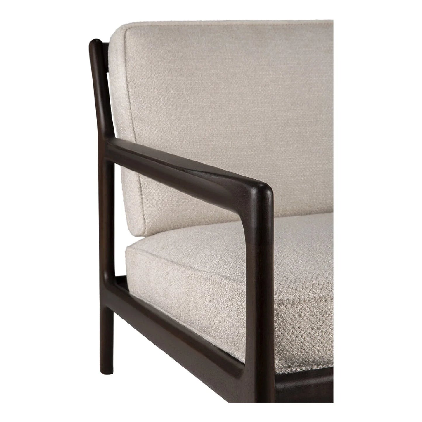 Luxury Brown Mahogany Lounge Chair Modern Italian Style for Villa