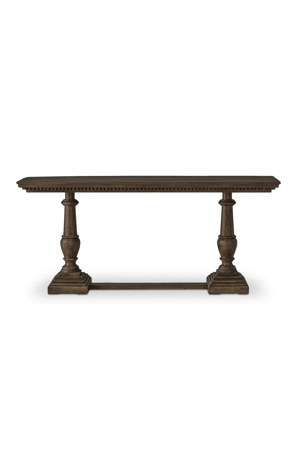 Luxury Brown Mango Wood Console Table Modern Italian Style for Villa