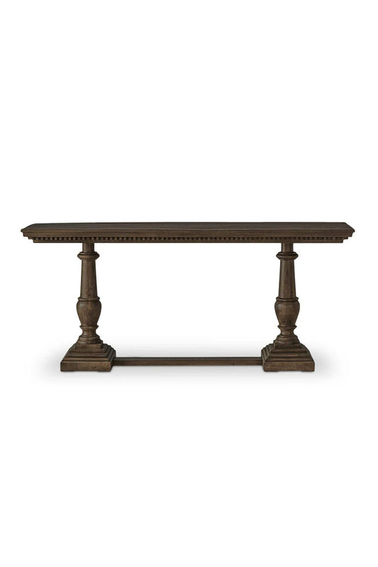 Luxury Brown Mango Wood Console Table Modern Italian Style for Villa